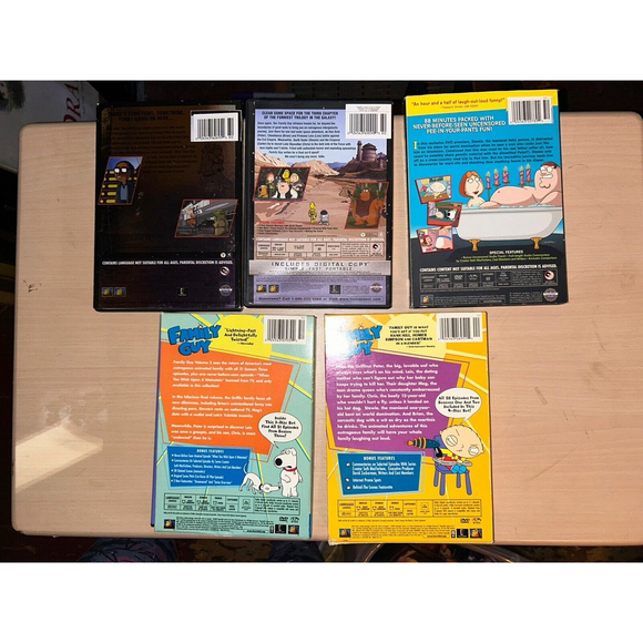 Family Guy: Vol 1 - Season 1,2/vol 2 Season 3/Dark Side/Its A Trap, Untold Story - Picture 2 of 14